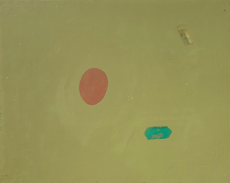 Spatial, Oil on panel, 2017, 16 by 10 inches